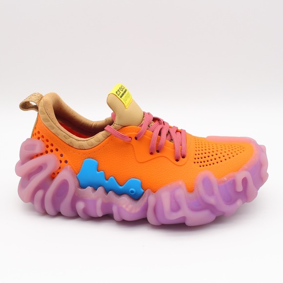 Crocs Salehe Bembury x Juniper Sneaker Womens Size 7 Orange Purple Lace Up - Picture 2 of 13